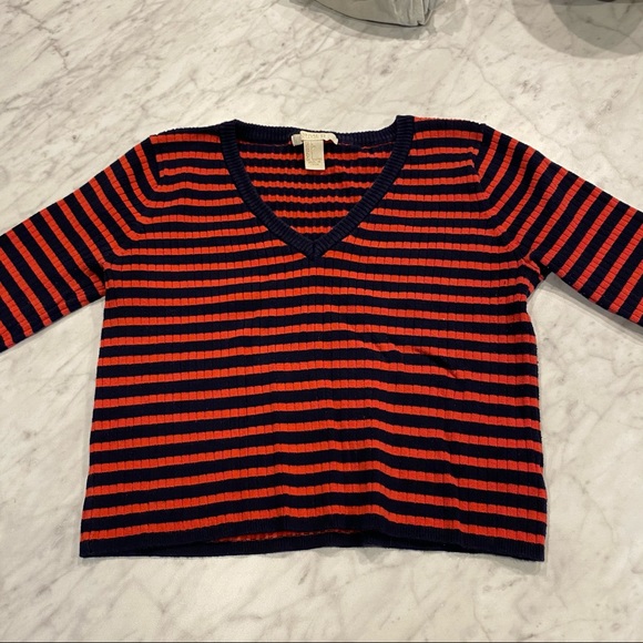 Forever21 Stripped Crop Top - Picture 1 of 4